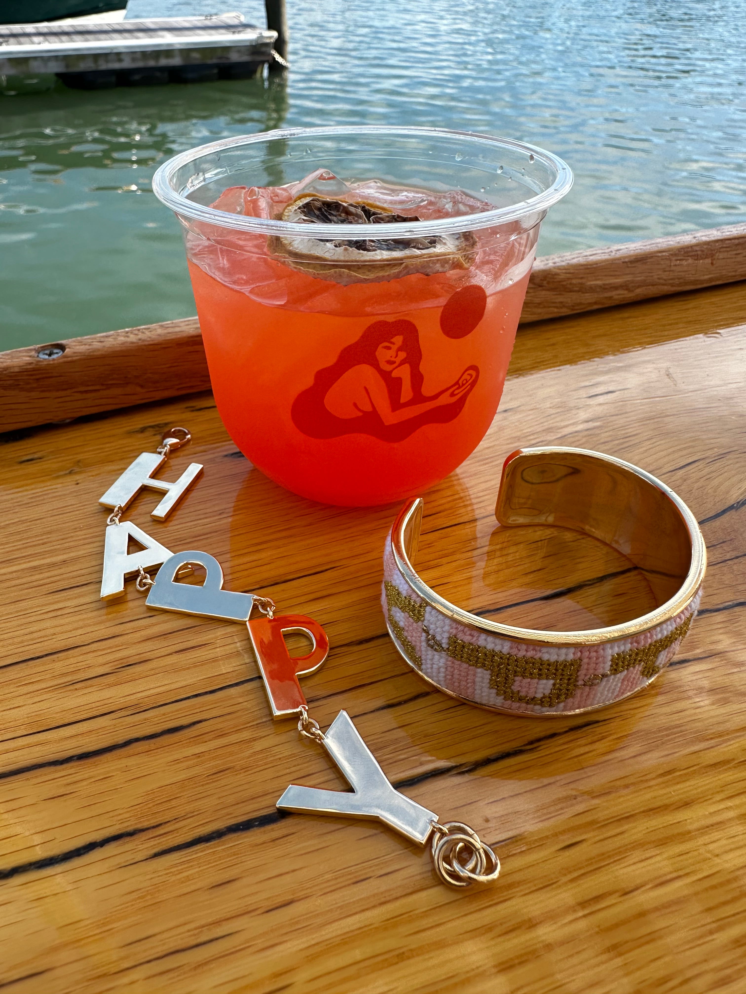 Hey Gray Lady x Stitch Girls Needlepoint Bracelet